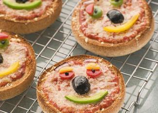 Mini pizzas para niños. Recetas infantiles