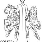 Dibujo para colorear de Sombra. El origen de los guardianes