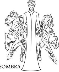 Dibujo para colorear de Sombra. El origen de los guardianes