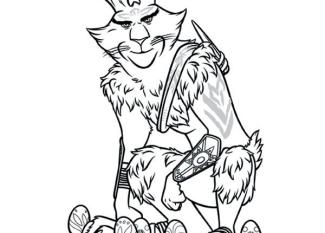 Dibujo del Conejo de Pascua para imprimir y colorear