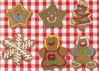 Galletas de jengibre para niños. Dulces de Navidad