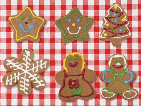 Galletas de jengibre para niños. Dulces de Navidad