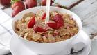 Receta de cereales con fresas para niños