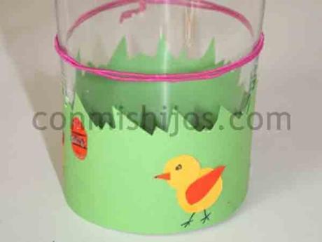 Decoración de vasos. Manualidades para cumpleaños de niños