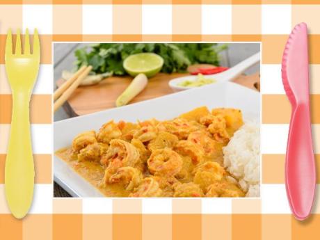 Receta al vapor en vaporera Lékúe - arroz con curry y gambas - Cocina con  Poco, Receta