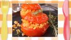 Tomates asados rellenos. Recetas rápidas para niños