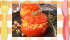 Tomates asados rellenos. Recetas rápidas para niños