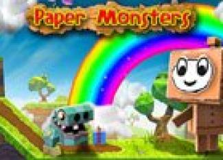 Monstruos de papel para niños con el juego Paper Monsters