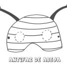 Antifaz de abeja. Dibujos para colorear con los niños