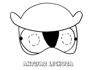 Antifaz de búho. Dibujos para colorear con los niños
