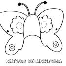 Antifaz de mariposa. Dibujos para colorear con los niños