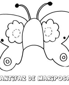 Antifaz de mariposa. Dibujos para colorear con los niños