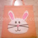 Bolsa de conejo para Pascua. Manualidades infantiles