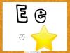 Fichas para aprender las letras y colorear. Letra E