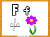 Fichas para aprender las letras y colorear. Letra F