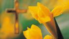 Símbolos cristianos de Semana Santa. Tarjeta virtual para los niños