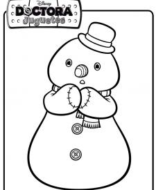 Dibujo de muñeco de nieve. Dibujos de Disney para colorear