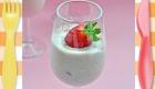 Mousse de fresas, postre de frutas para niños