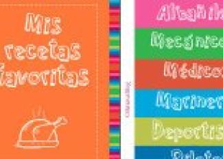 Mis recetas favoritas. Libro de cocina para niños