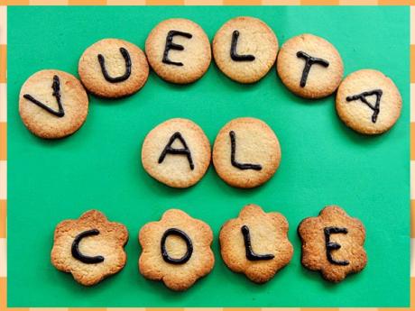 Galletas con letras para la vuelta al cole. Receta para niños