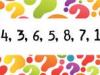 Serie numérica entre 3 y 1. Acertijos matemáticos para niños