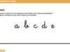 Ficha de vocabulario para niños. Letras en orden