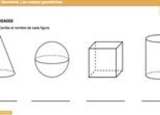 Reconocer figuras geométricas. Ficha escolar para niños