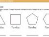 Ficha escolar de geometría. Los polígonos