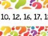 Serie de números con la D. Juegos matemáticos para niños