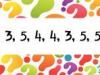 Números en inglés. Serie matemática para niños