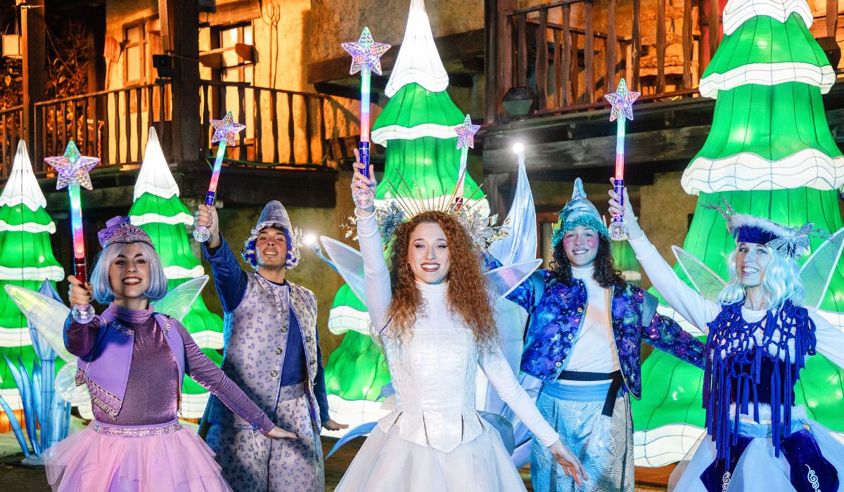 Planes en el Parque de Atracciones de Madrid en Navidad