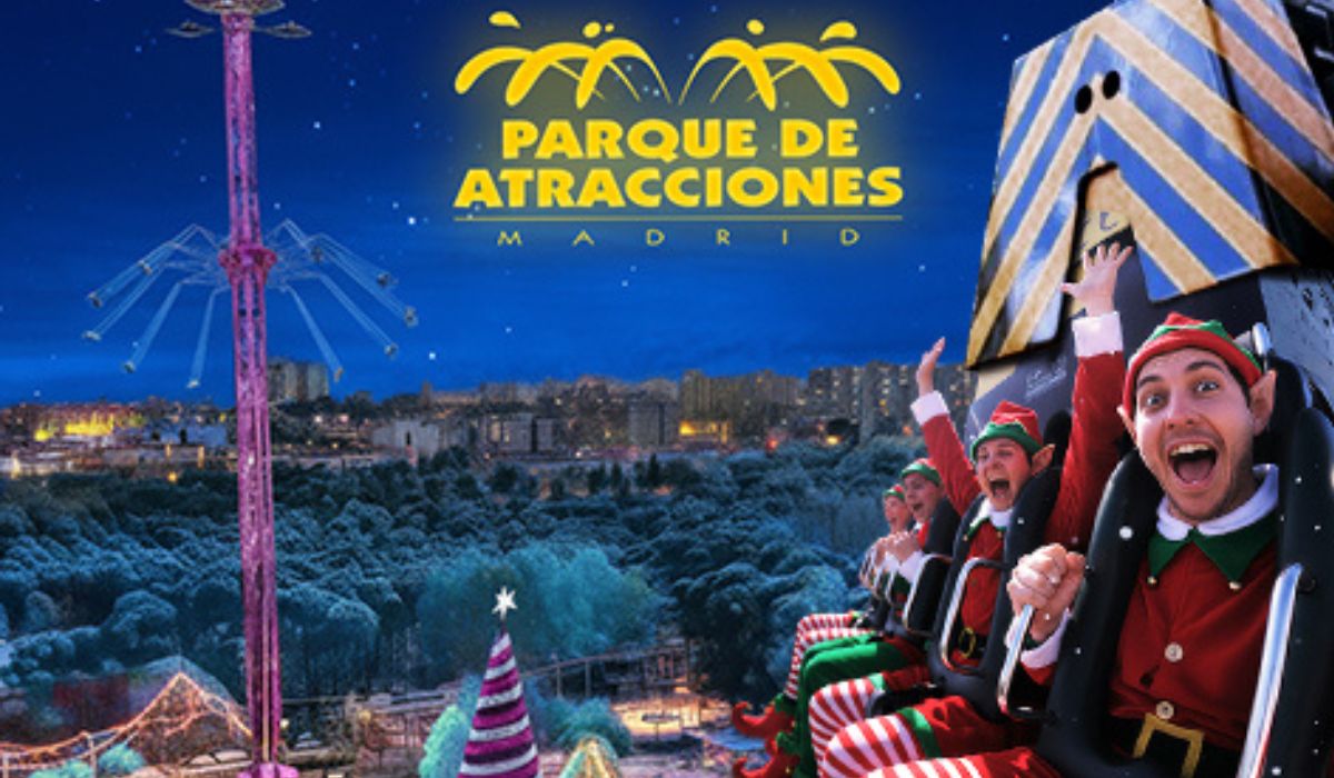 Planes en el Parque de Atracciones de Madrid en Navidad