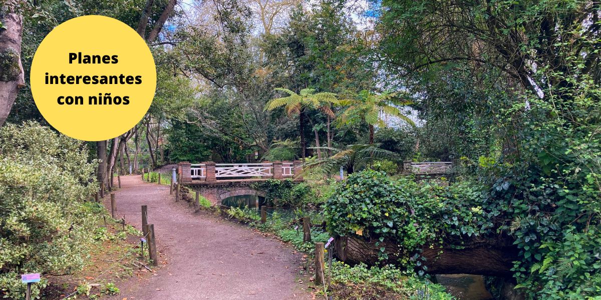 Jardín botánico de Gijón con los niños