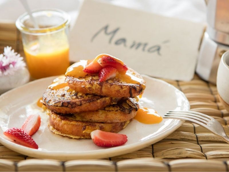 desayuno en la cama para mamá