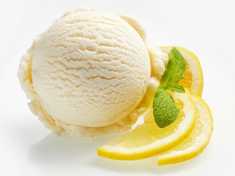 helado de limón