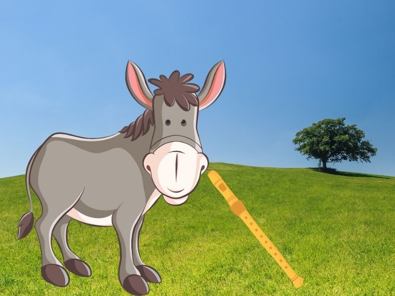 El burro flautista, fábula en verso