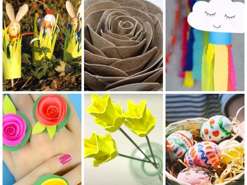 21 bonitas manualidades de PRIMAVERA para niños