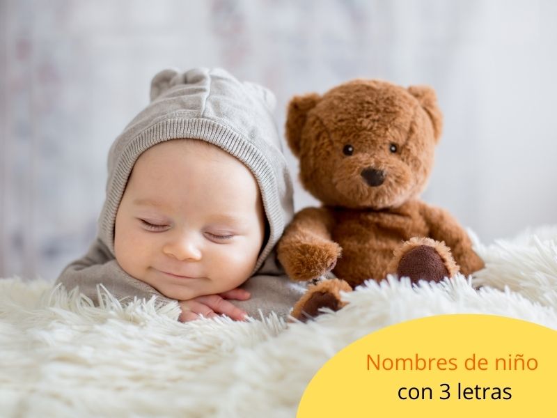 Nombres de bebés niños con 3 letras