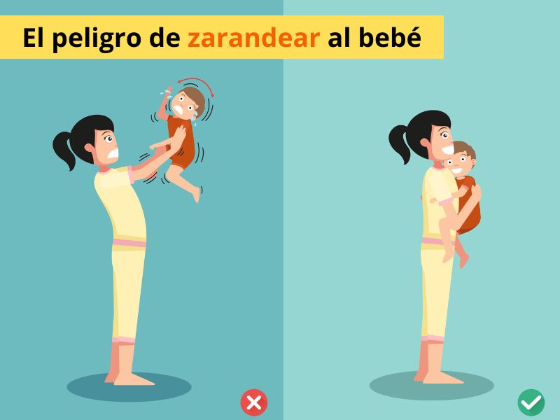 nunca hay que zarandear al bebé