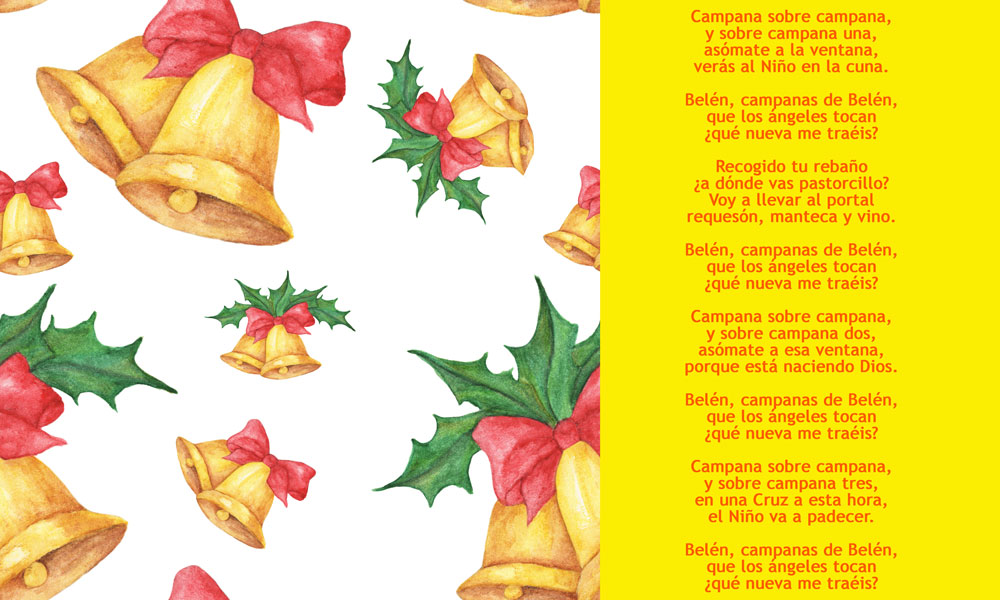 Compartir 52+ imagen canciones de navidad campanas de belen con letra