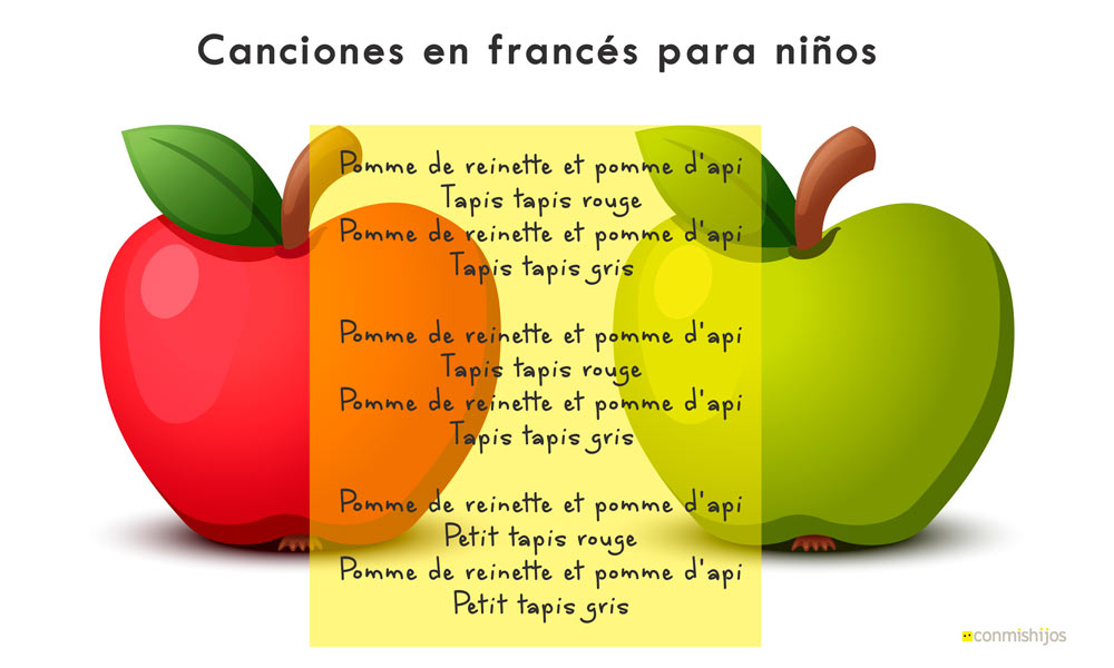 Pomme reinette, canción en francés