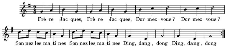 partitura de frere jacques