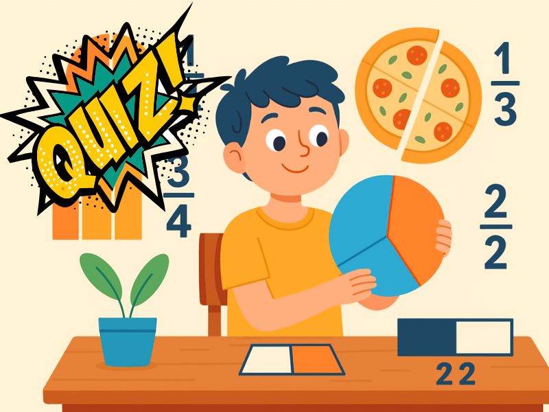 Test para niños de fracciones Test para niños de fracciones