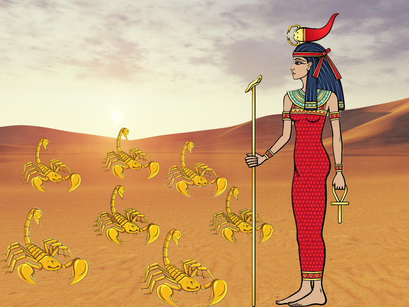 El mito de Isis y los siete escorpiones. Leyendas de Egipto para niños
