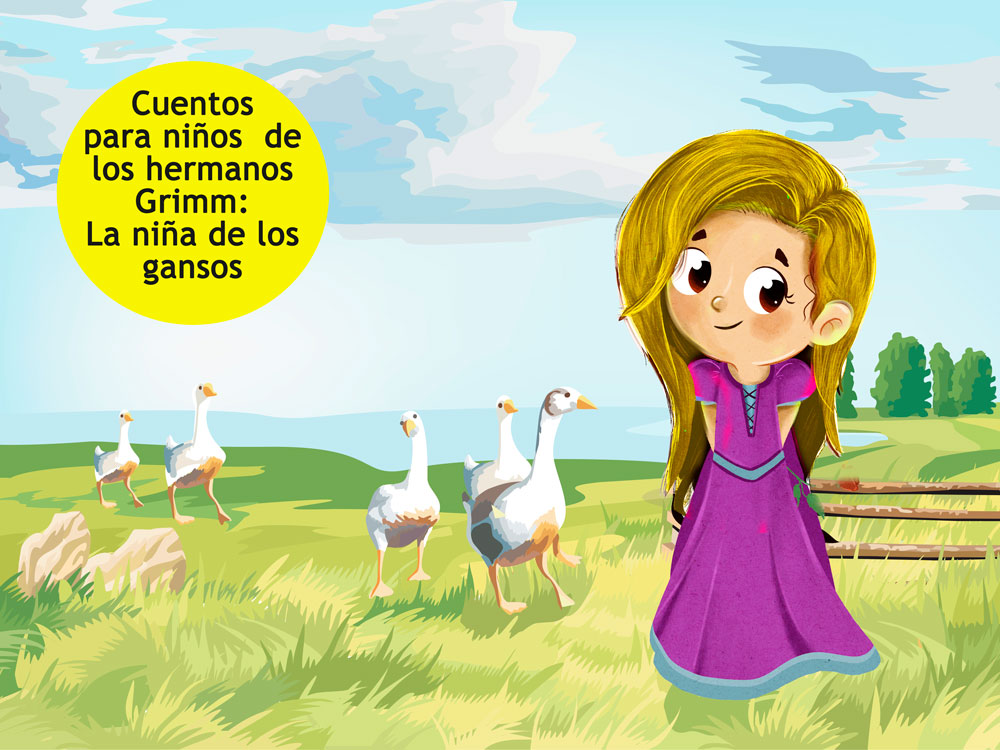 cuento de la niña de los gansos