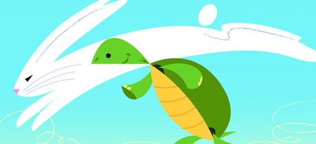 Cuento en inglés para niños: The Hare and the turtle