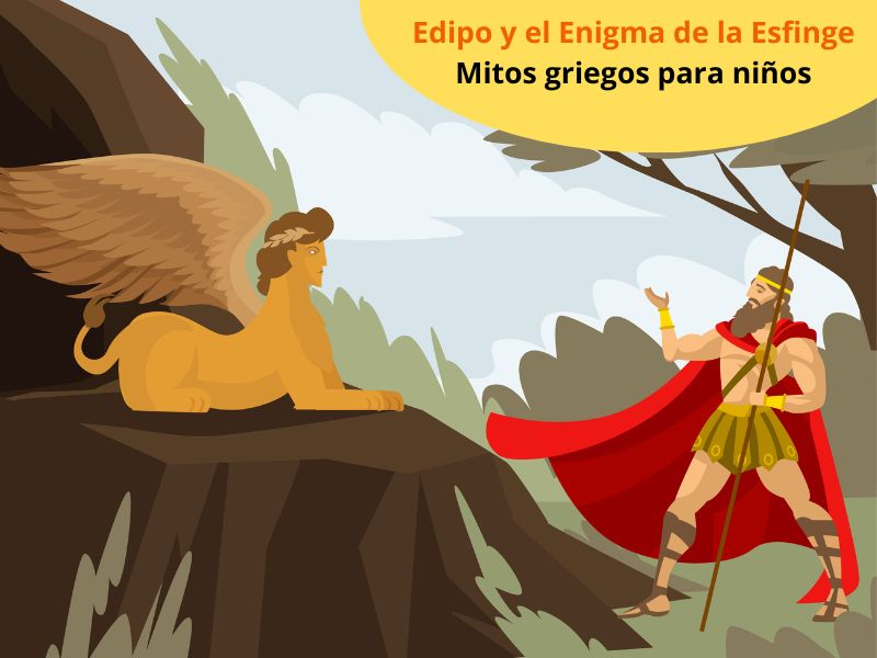 Enigma de la esfinge, mitología griega para niños