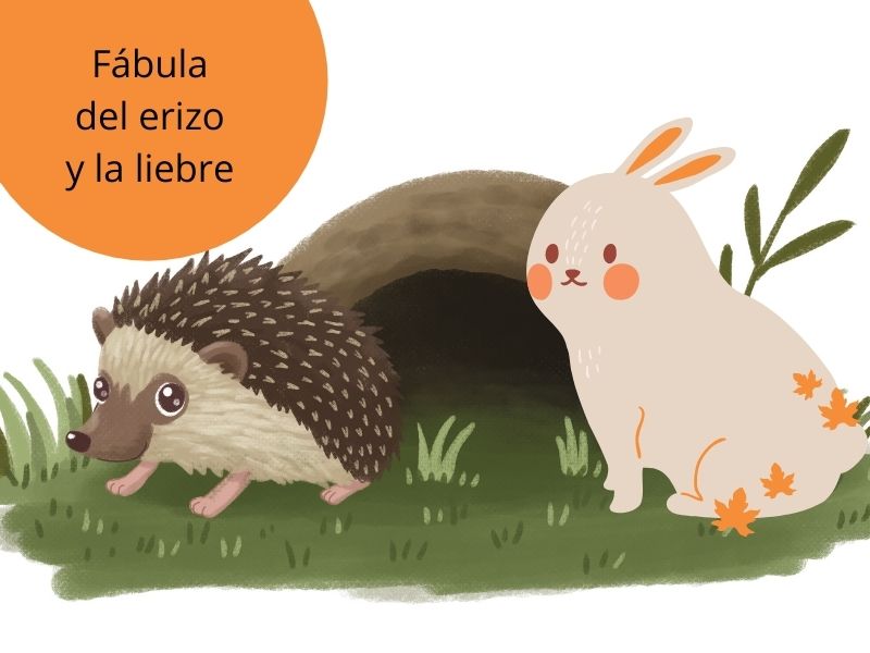 La liebre y el erizo. Fábula para niños sobre las burlas y los vanidosos