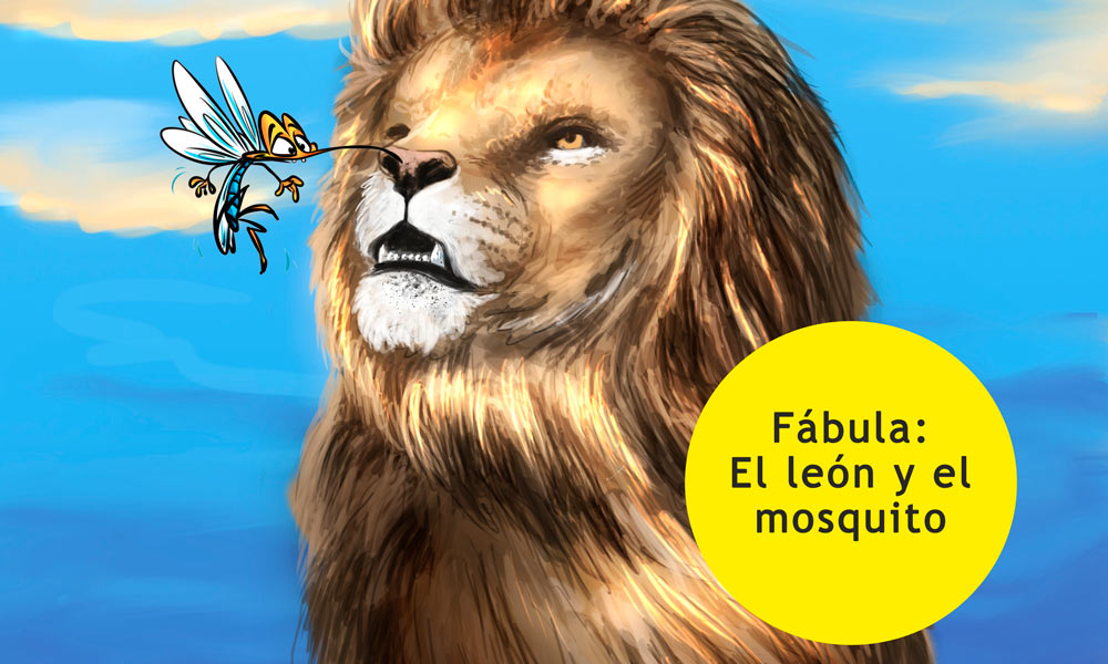 El león y el mosquito, fábula