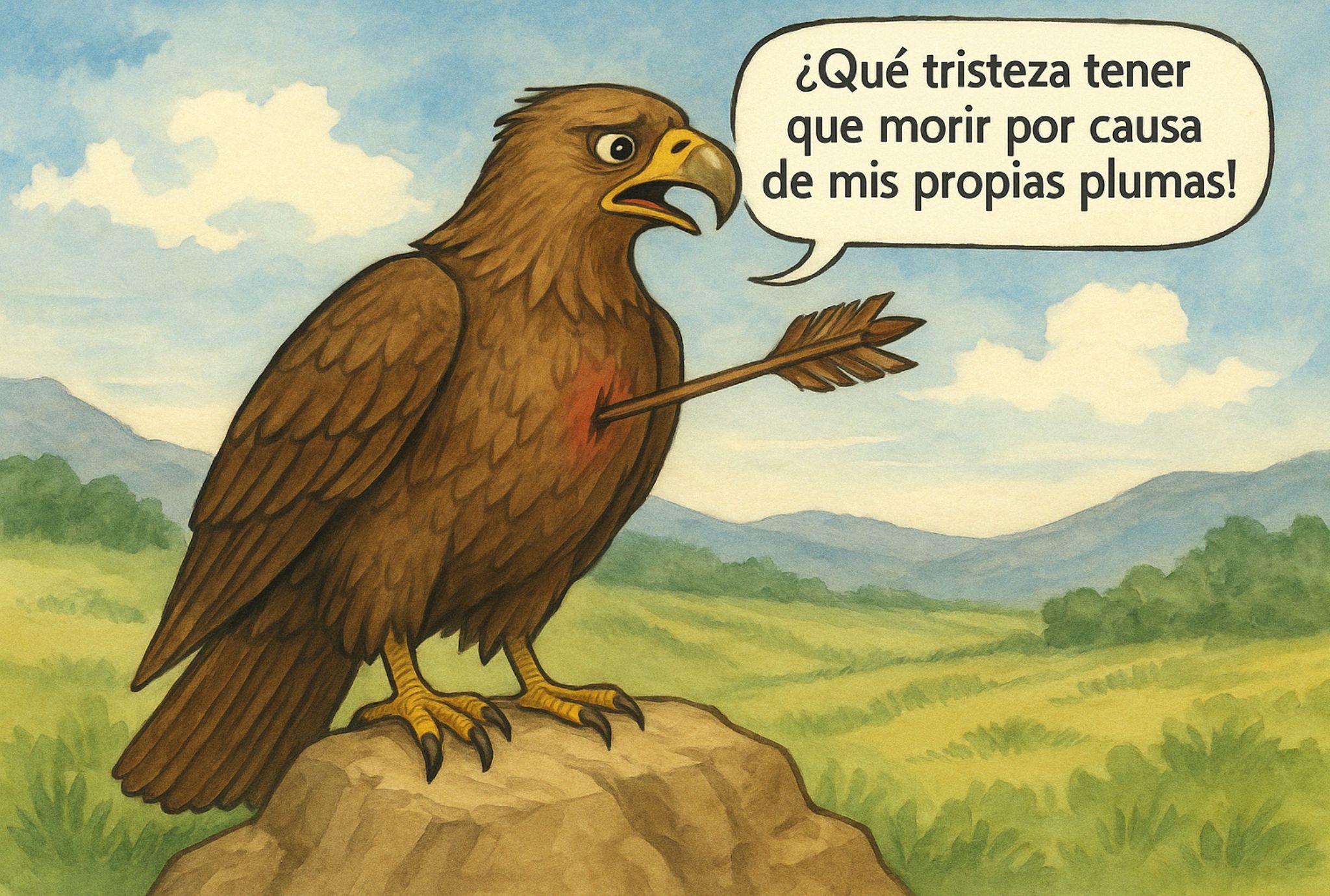 Fábula de Esopo El águila y la flecha